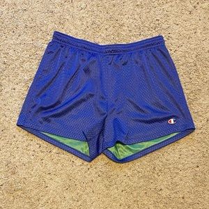 Champion blue and green athletic shorts